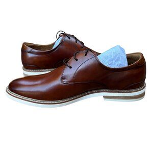 NIB Florsheim Highland Plain Toe Oxford Shoes Cognac Leather Men’s 10.5